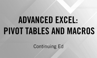 Advanced Excel: Pivot Tables and Macros