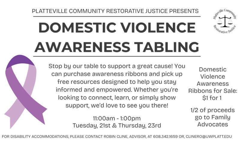 Domestic Violence Awareness Tabling