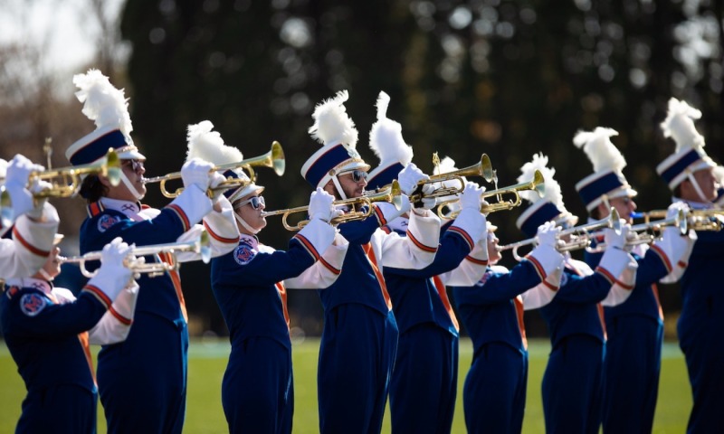 Marching Pioneers Homecoming Halftime Show at Pioneer Football