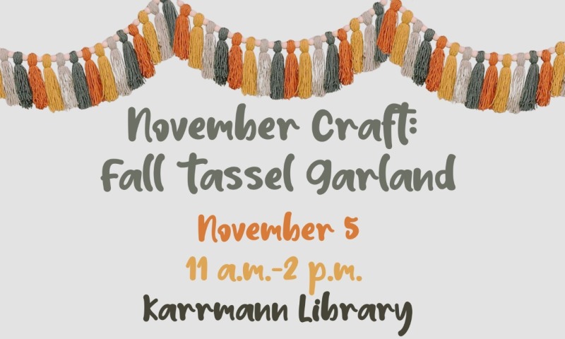 November Craft: Fall Tassel Garland