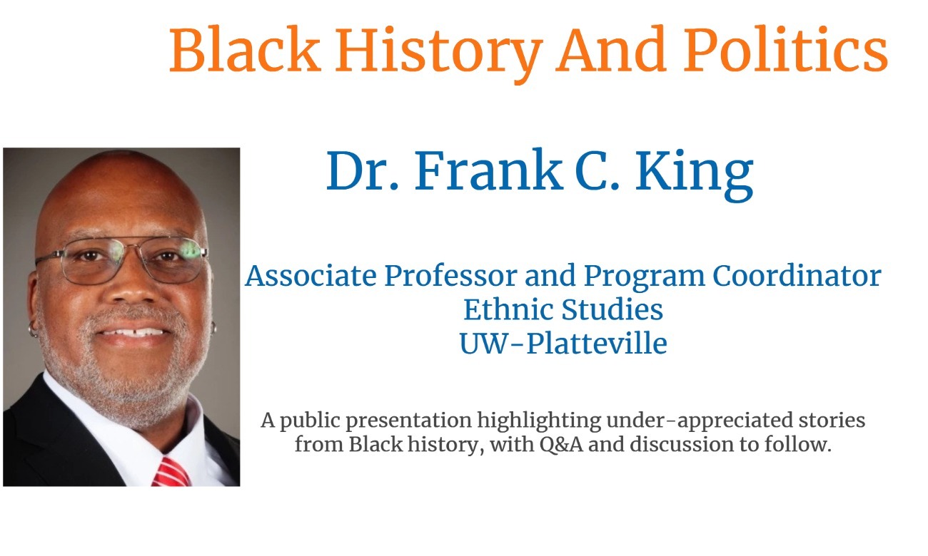 Black History Month talk with Dr. Frank C. King