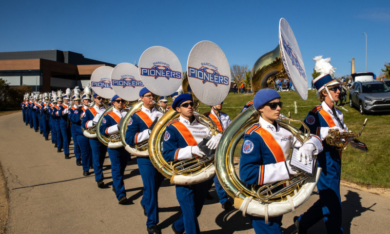 Marching Pioneers Halftime Show at Pioneer Football