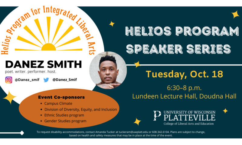 Helios Program Speaker Series: Danez Smith