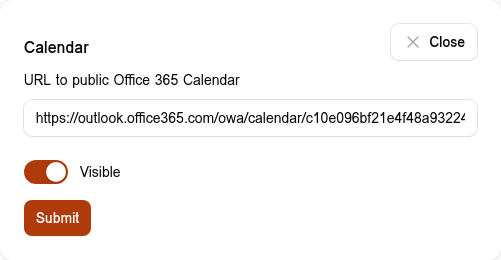 Office 365 Calendar URL